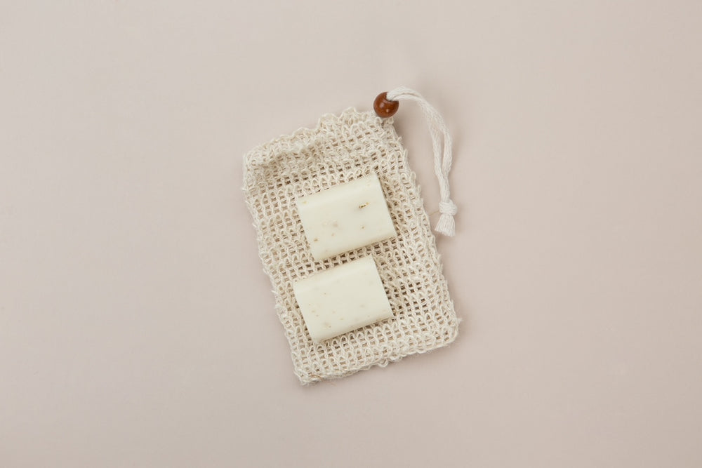 Sisal Travel Pouch + 2 Soap